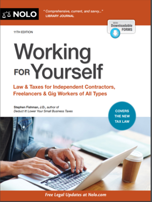 cover image of Working for yourself : Law & taxes for independent contractors, freelancers, & gig workers of all types
